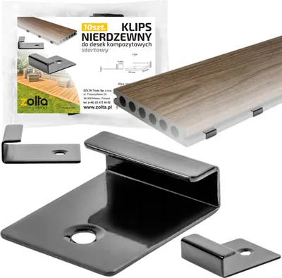 Immagine prodotto di Clip di fissaggio iniziale per tavole da decking 10 pezzi