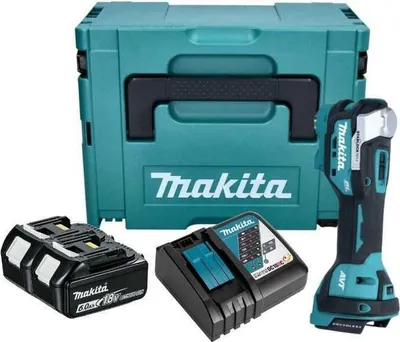 Produktbild von Makita DTM 52 RGJ Akku Multifunktionswerkzeug 18 V Starlock Max Brushless + 2x Akku 6,0 Ah + Ladegerät + Makpac