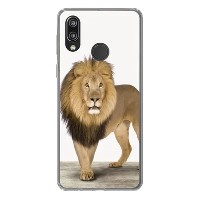 Produktbild von MuchoWow® Handyhülle Schutzhülle Hülle für Huawei P20 Lite (2020) Jungen - Löwe - Tiere - Kinder - Mädchen Silikon Softcase Handy Hülle - Kartenhalter