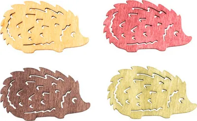 Produktbild von Streuteile Igel holz 4x2,5 cm 12 Stück