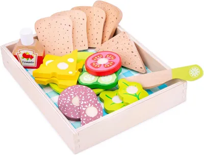 Produktbild von Schneideset, 18-teilig, Holz, für Kinder, Kinderküche