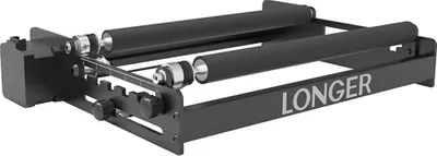 Obrázek produktu pro Rotační váleček pro laserové gravírování – otočný modul – průměr gravírování 6–200 mm – otáčení o 360° – pro sklenice, láhve, pera, trubky – červený
