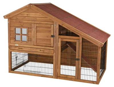 Immagine prodotto di Trixie Natura, casetta in legno con recinto per conigli 151x107x80 cm