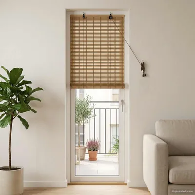 Productafbeelding van Maison Exclusive - Rolgordijn Natur, 50 x 220 cm, bamboe