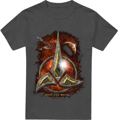 Productafbeelding van Star Trek - "Klingon"-T-shirt voor heren/dames, uni model, TV17524 (3XL) (anthraciet)