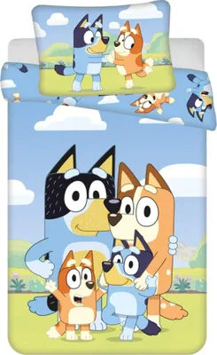 Obrázok produktu pre Posteľná bielizeň do postieľky Bluey 004 baby 100x135, 40x60 cm