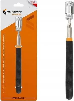 Zdjęcie produktu dla Teleskopowy chwytak magnetyczny z latarką LED 19 - 79,5 cm