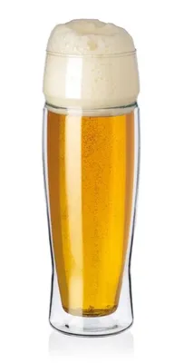 Produktbild von SIMAX doppelwandige Biergläser 0,5 l, 2 Stück – Borosilikatglas | Tschechisches hitzebeständiges Glas