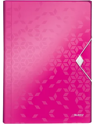 Produktbild von Leitz Fächermappe WOW 45890023 DIN A4 6Fächer PP pink