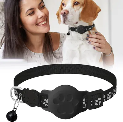 Produktbild von GPS Katzenhalsband ohne Abo Tracker für iOS/Android Mini Finder schwarz