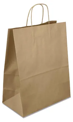 Obrázek produktu pro Kraftový papírový sáček 30,5x17x34cm hnědý 200ks