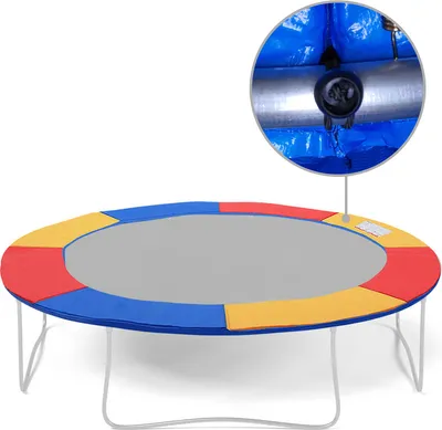 Obrázek produktu pro EINFEBEN kryt okrajů trampolíny příslušenství k trampolínám šířka 28 cm244 cm 100% odolný proti UV záření ochrana okrajů pružin 8FT - barevný