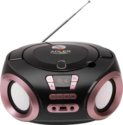 Zdjęcie produktu dla RADIO PRZENOŚNE BOOMBOX CD AUDIOi MP3 USB AUX LCD RADIO FM Adler |AD 1181