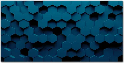 Produktbild von Coloray Bild aus Leinwand 100x50 Leinwand Dekoration - Sechseck-Muster