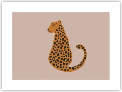 Produktbild von Poster - Poster ohne Rahmen - Panther Grafik Leopard - 40x30 cm - Wand Bild - Wanddeko - Wandbilder - Kunstposter - Wandposter - Bilder - Kunstdruck - Wanddekoration - Wandbild - P2XAA40x30-4893