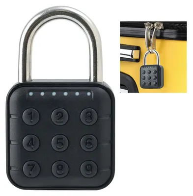 Produktbild von 6-stelliges Passwortschloss Elektronisches Kombinationsschloss IP67 Wasserdichtes Vorhängeschloss für Gepäckschließfachschrank