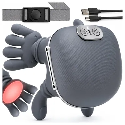 Produktbild von Bionische Shiatsu Nackenmassagegerät mit Wärme Massagegerät Hand Schultermassage MalTec HUG-Comfy 3 Modi 4 Massageköpfe Akku 2000 mAh Timer