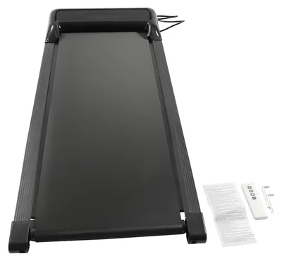 Produktbild von Walking Pad unter Schreibtisch - Klappbares Laufband - 2,25 PS Motor, 1–6 km/h, Bis 100 kg, LED-Display & Fernbedienung, Leise - Schwarz