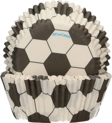 Obrázok produktu pre Futbalové puzdrá na muffiny, 48 ks, narodeniny, detská narodeninová oslava