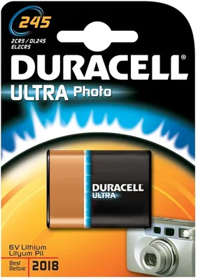 Produktbild von Duracell 245, Prismatic, 6V, Lithium, Schwarz, Braun