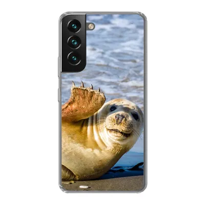 Produktbild von MuchoWow® Handyhülle Schutzhülle Hülle für Samsung Galaxy S22 Plus Robbe - Lustig - Schaukel - Kinder - Jungen - Mädchen - Kind Silikon Softcase Handy Hülle - Schutzabdeckung