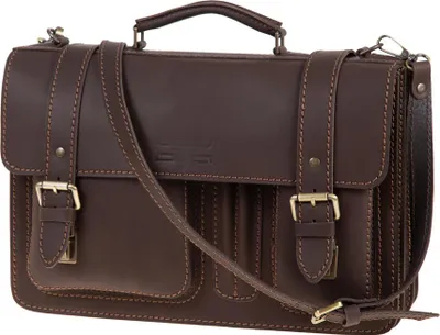 Produktbild von Mika Aktentasche Steward Leder braun ca. 43 x 29 x 17 cm 28056322