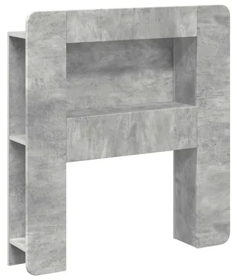 Imagen del producto de vidaXL: Cabecero con almacenamiento, color gris cemento, material de madera