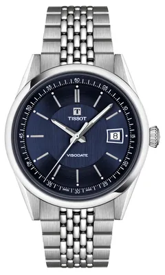 Produktbild von Tissot Herren Armbanduhr T157.407.11.041.00 Visodate 39 mm Automatik mit dunkelblauem Zifferblatt