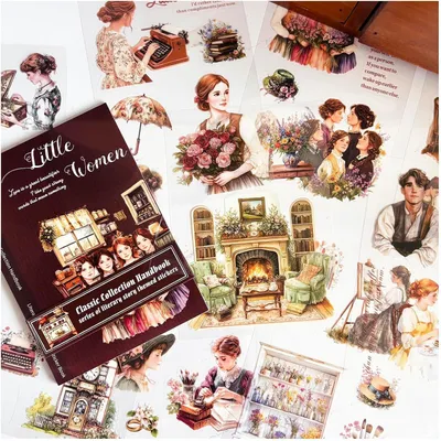Obrázek produktu pro Sada samolepek s vintage motivy, 20 kusů, vhodné pro scrapbooking a zdobení deníků