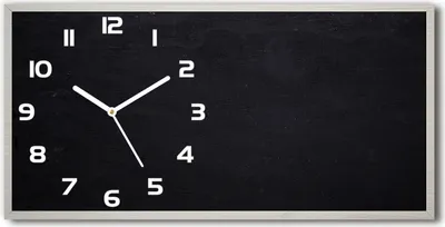 Produktbild von Wanduhr aus Glas – 60x30 cm - Glasbild - Glasuhr - Gehärtetes Glas - weisse-zeiger - Tafel