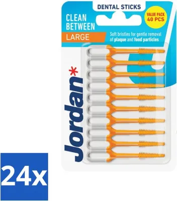 Obrázok produktu pre Jordánske tyčinky Clean Between Large 40 kusov - hodnotné balenie - 24 kusov