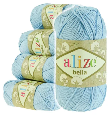 Naturstrickgarn, Strickgarn, Natur, Baumwollgarn, ALIZE BELLA 40 blue