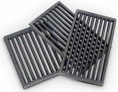 Produktbild von Magnus Ofenrost RP2 ; Maße (BxTxH): 18 cm x 22 cm x 1,5 cm ; Farbe: Schwarz