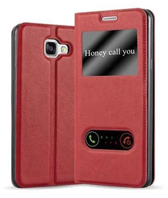 Image de Cadorabo Housse pour Samsung Galaxy A5 2016 Housse en rouge Housse pour portable Book Case Cover Etui