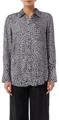 Produktbild von COMMA Feine Longbluse mit Animalprint