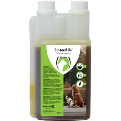 Productafbeelding van Excellent Lijnzaadolie voor honden 500ML