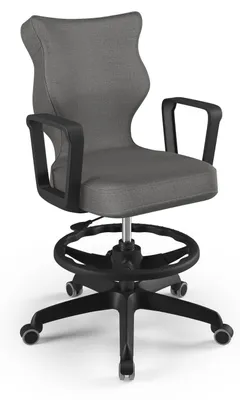 Produktbild von Jugend-Wachstumsstuhl Ergonomischer Schreibtischstuhl Für Körpergrösse 146-176 Cm, Norm Schwarz Monolith 33, Mit Fussstütze