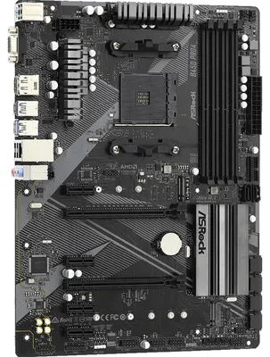 Produktbild von Asrock B450 Pro4 R2.0, AMD, Sockel AM4, AMD Athlon, AMD Ryzen 3000 Series, AMD Ryzen 5000 Series, DDR4-SDRAM, 128 GB, DIMM