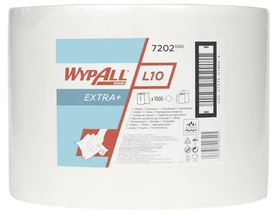 Obrázok produktu pre Wypall® 7202 rolky utierok L20 - 1-vrstvové, biele, 1000 utierok