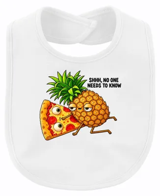 Productafbeelding van Ssst, niemand hoeft het te weten. Pizza Hawaii, ananas, grappig, grappig cadeautje, baby, wit, one size