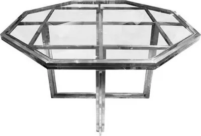 Immagine prodotto di Casa Padrino tavolo da pranzo di design argento 100 x 100 x h. 78 cm - Tavolo da pranzo in metallo con piano in vetro - Mobili per la sala da pranzo - Mobili