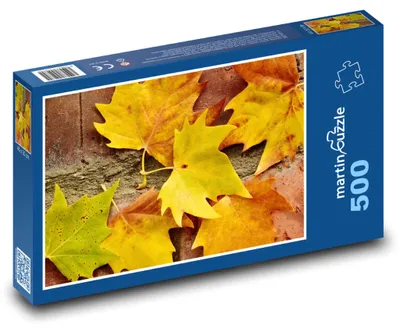 Produktbild von Puzzle 500 Ahornblätter im Herbst - martinpuzzle