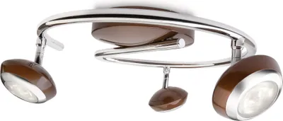 Produktbild von Philips myLiving Spot 571794416, Nicht austauschbare(s) Leuchtmittel, 3 Glühbirne(n), LED, 2700 K, 220-240 V, Braun