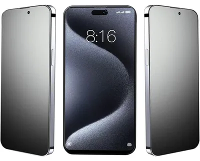 Obrázek produktu pro Ochranná fólie na obrazovku, zatemňovací, 3 kusy, pro iPhone 15 6.1", tvrzené sklo, matná povrchová úprava