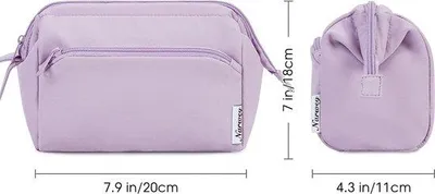 Obrázok produktu pre Veľká kozmetická taška, fialová, dámska, široká