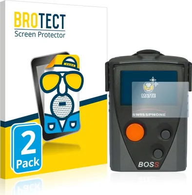 Produktbild von 2x BROTECT Schutzfolie für Swissphone Boss 910 Displayschutz Displayschutzfolie Folie Matt Entspiegelungsfolie