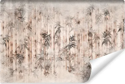 Produktbild von Muralo Selbstklebende Fototapete Für Wohnzimmer BAMBUS Blätter Pflanzen Beton Retro Br. 416cm x Hö. 290cm