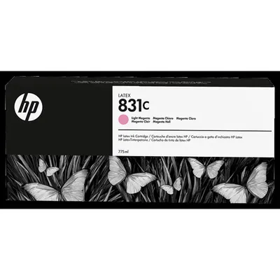 Obrázek produktu pro HP 831C Světle purpurová inkoustová kazeta Latex, 775 ml, Tiskárna HP Latex 310, tiskárna HP Latex 330, tiskárna HP Latex 360, tiskárna HP Latex 560,..., Termotiskárna, Purpurová, CZ699A, Singapur, 53,3 mm