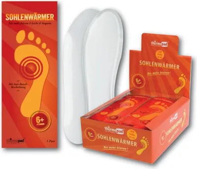 Produktbild von thermopad® 78150 10 thermopad® Wärmesohlen selbstklebend L (Gr. 40-42) 78150 weiß