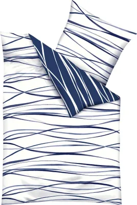 Produktbild von Kaeppel Wendebettwäsche marine 1x 155x220 cm + 1x 80x80 cm